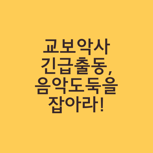 교보악사 긴급출동, 음악도둑을 잡아라!